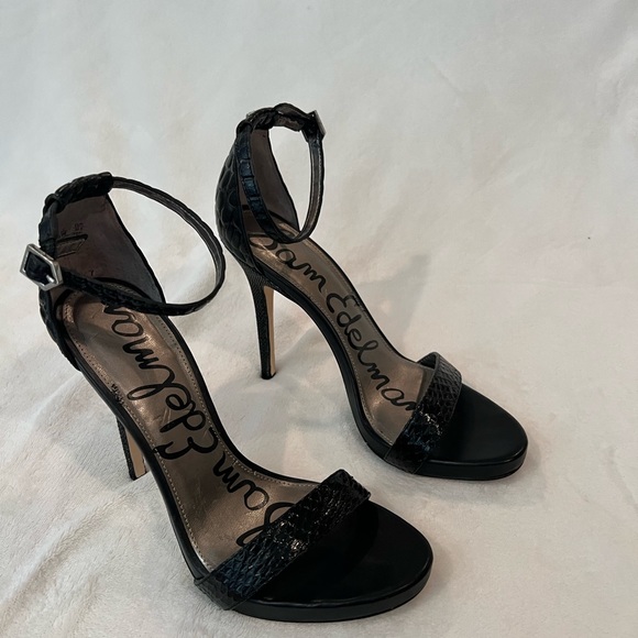 Sam Edelman Black Snakeskin Heel - Picture 4 of 5